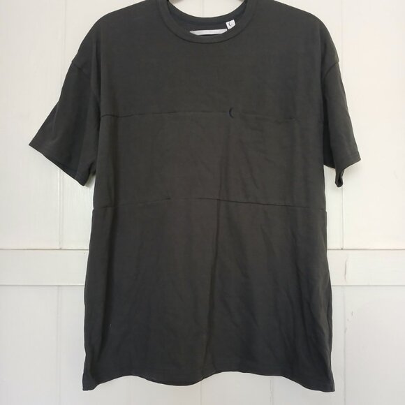Mellow People T-Shirt Top Short Sleeve Cut & Sewn Men's Size 1 Gray Cotton Japan - Picture 1 of 13